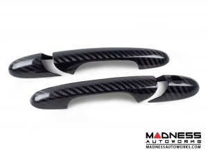 FIAT 500 Exterior Door Handle Kit - Carbon Fiber 